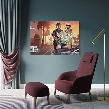 No.275フレーム付きキャンバスアート　アートポスター　GTA5 グラセフ No.275フレーム付きキャンバスアート アートポスター GTA5